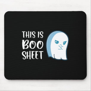 This Is Boo Sheet Fun Halloween Sayings Mouse Pad