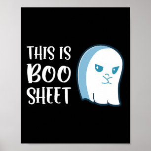 This Is Boo Sheet Fun Halloween Sayings  Poster