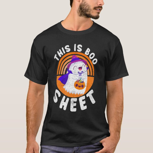 this is boo sheet funny halloween lover ghost part T-Shirt (Front)