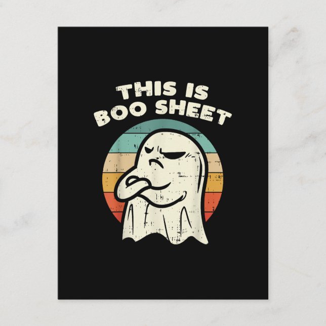 This Is Boo Sheet Ghost  Enclosure Card (Front)