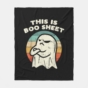 This Is Boo Sheet Ghost  Fleece Blanket