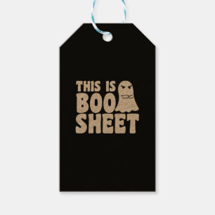 This Is Boo Sheet Ghost Funny Halloween Costume Gift Tags
