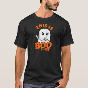 This Is Boo Sheet Ghost Funny Halloween Dad Joke P T-Shirt