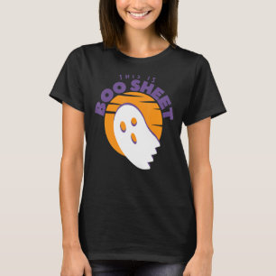 This is Boo Sheet Ghost Halloween on Orange Sun T-Shirt