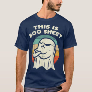 This Is Boo Sheet Ghost Retro Halloween 2022 Gift  T-Shirt