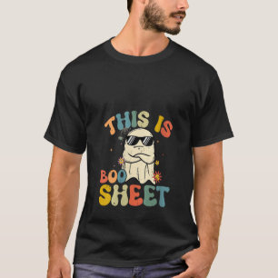 This Is Boo Sheet Ghost Retro Halloween 2023 Men W T-Shirt