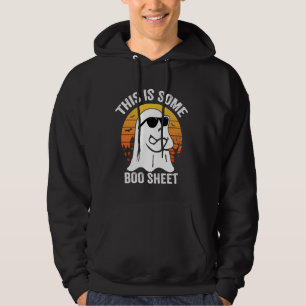 This Is Boo Sheet Ghost Retro Halloween 2024 Men W Hoodie