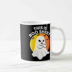 This Is Boo Sheet Ghost Retro Halloween Costume Coffee Mug