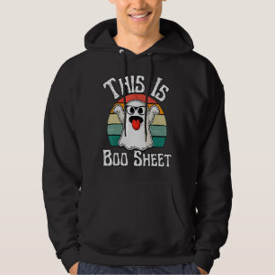This Is Boo Sheet Ghost Retro Halloween Costume Me Hoodie