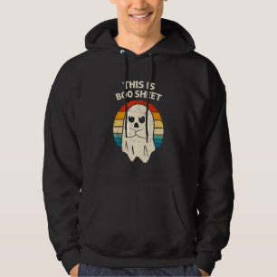 This Is Boo Sheet Ghost Retro Halloween Costume Me Hoodie