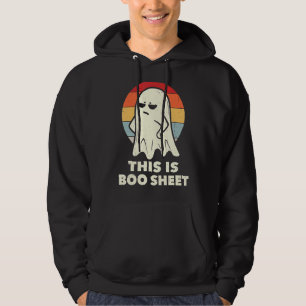 This Is Boo Sheet Ghost Retro Halloween Costume Me Hoodie