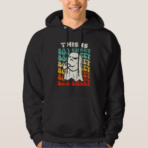 This Is Boo Sheet Ghost Retro Halloween Costume Me Hoodie