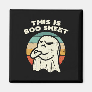 This Is Boo Sheet Ghost Retro Halloween Costume Me Magnet