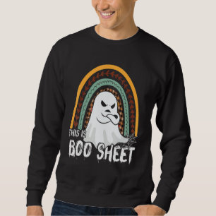 This is boo sheet ghost retro halloween costume me sweatshirt