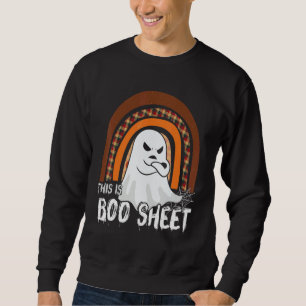 This is boo sheet ghost retro halloween costume me sweatshirt