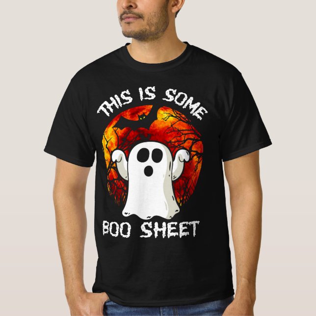 This Is Boo Sheet Ghost Retro Halloween Costume Me T-Shirt (Front)