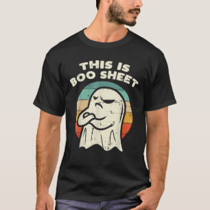 This Is Boo Sheet Ghost Retro Halloween Costume Me T-Shirt