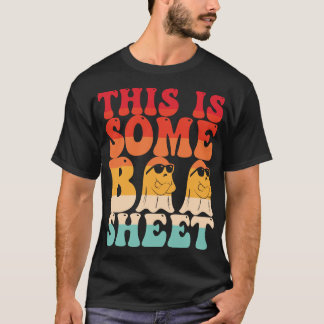 This Is Boo Sheet Ghost Retro Halloween Costume Me T-Shirt