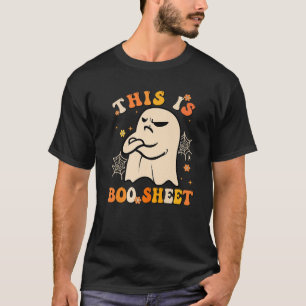 This Is Boo Sheet Ghost Retro Halloween Costume Me T-Shirt