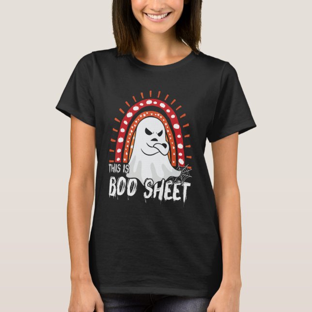 This is boo sheet ghost retro halloween costume me T-Shirt (Front)