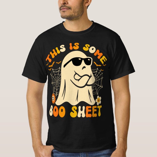 This Is Boo Sheet Ghost Retro Halloween Costume Me T-Shirt (Front)