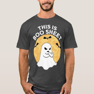This Is Boo Sheet Ghost Retro Halloween Costume Me T-Shirt