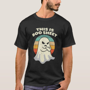This Is Boo Sheet Ghost Retro Halloween Costume Me T-Shirt