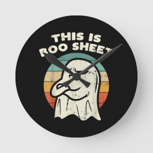 This Is Boo Sheet Ghost Round Clock