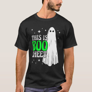 This Is Boo Sheet Green Ghost Fancy Dress Carnival T-Shirt
