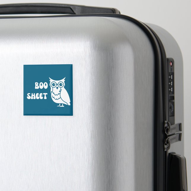 This is Boo Sheet groovy Magnet (In Situ (Luggage))