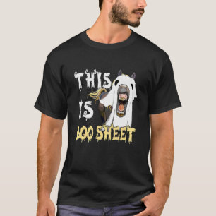 This Is Boo Sheet - Halloween Ghost Funny Horses L T-Shirt