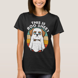 This Is Boo Sheet Labrador Dog Retro Halloween T-Shirt