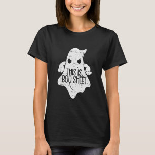 This Is Boo Sheet Lazy Halloween Costume Funny Gho T-Shirt