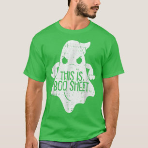 This Is Boo Sheet Lazy Halloween Costume Funny Gho T-Shirt