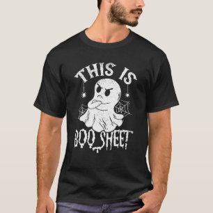 This Is Boo Sheet Spider Decor Ghost Spooky T-Shirt