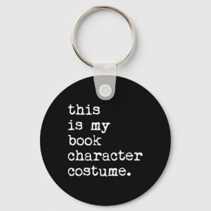 This is Book Character Costume Halloween Funny Key Ring