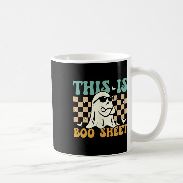 This Is Boosheet Ghost Retro Halloween Costume Men Coffee Mug (Right)