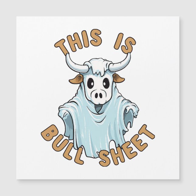 This is bull sheet - funny boo sheet (Front)