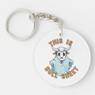 This is bull sheet - funny boo sheet key ring