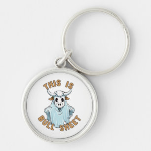 This is bull sheet - funny boo sheet key ring