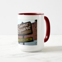 This is Campbell CA, Towne Square Signage Mug