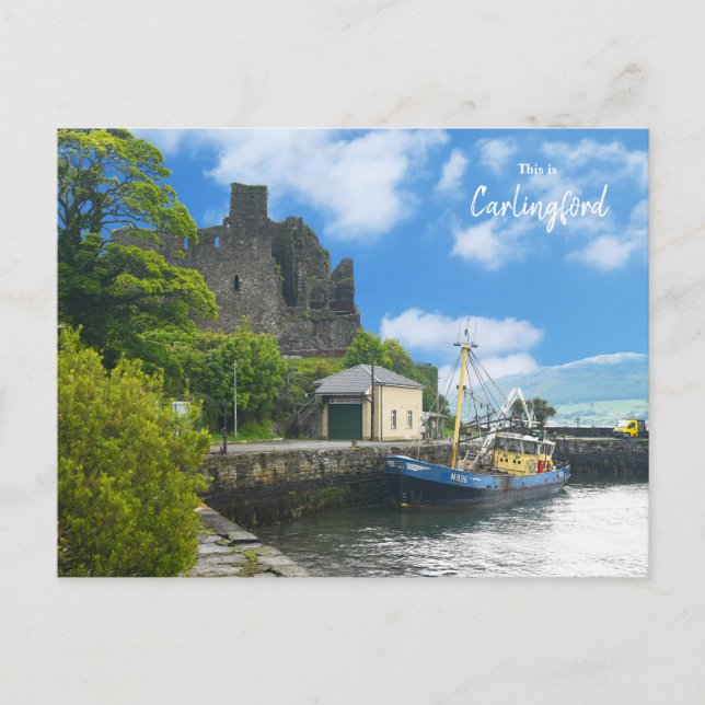 This is Carlingford- Ireland Postcard (Front)