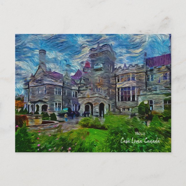 This is Casa Loma, Toronto, Canada  Postcard (Front)