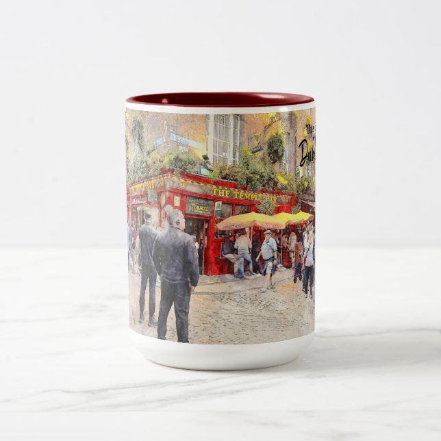 This is Dublin-Ireland Two-Tone Coffee Mug (Center)