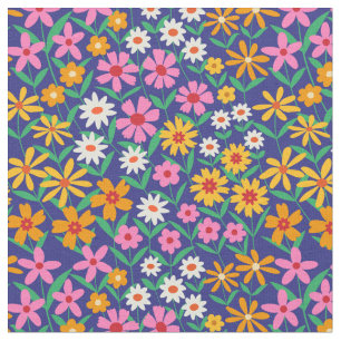 This is elegant retro 70s aesthetic abstract waves fabric