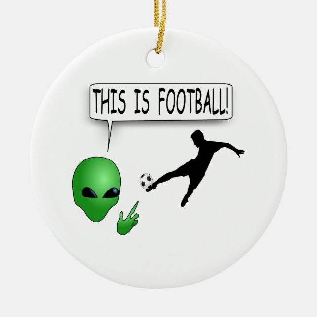 This Is Football Ceramic Tree Decoration (Front)