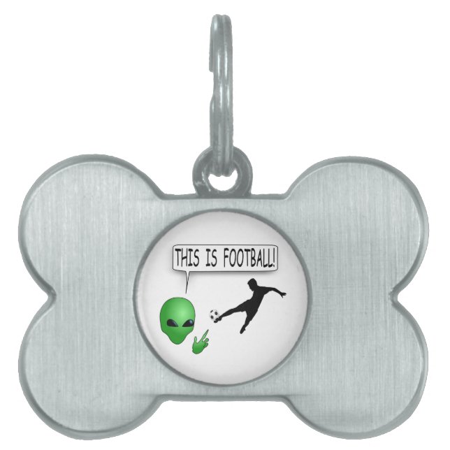 This Is Football Pet Name Tag (Front)