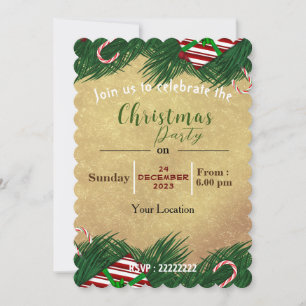 This is for celebrating Christmas Invitation
