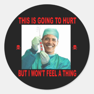 THIS IS GOING TO HURT, YOU NOT ME. CLASSIC ROUND STICKER