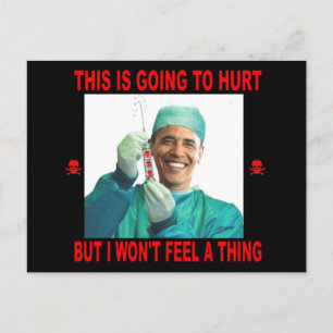 THIS IS GOING TO HURT, YOU NOT ME. POSTCARD